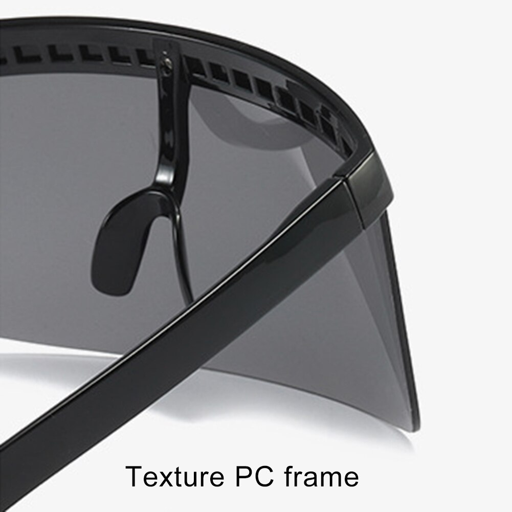 Kids Shade screen Oversized Exaggerated Visor Half Face Shield Protector Anti UV Sunglasses