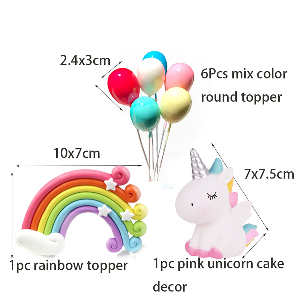Eenhoorn feesttaarttopper wolk regenboog taartvlaggetjes decoratie kinderverjaardagsfeest cupcake topper eenhoorn feestartikelen
