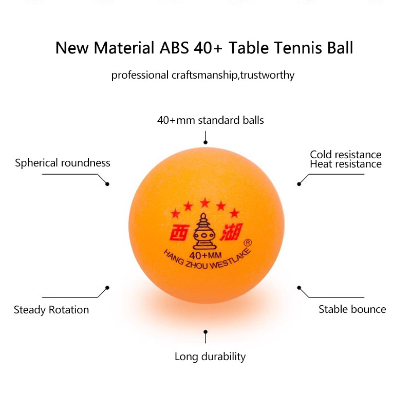 WESTLAKE 5 Star Table Tennis Balls Standard 40+mm ABS Material Ping Pong Balls for Training Amateur Game