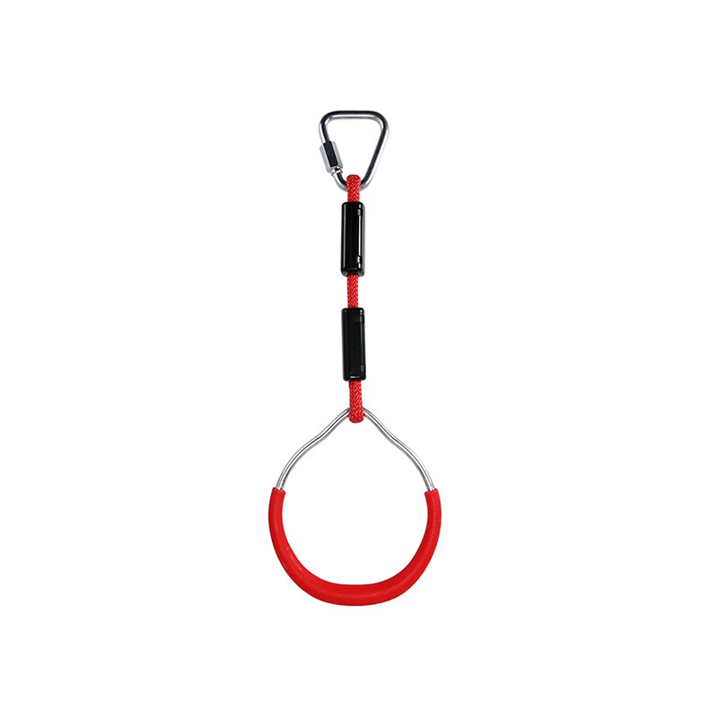 Kinderen Klimmen Ring Verstelbare Duurzaam Stevige Zware 120 Kg Maximale Belasting Comfortabele Outdoor Mountain Gymnastic Ring: Rood