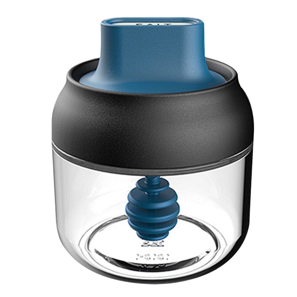 Olie Fles Honing Opslag Komijnpoeder Verzegelde Met Lepel Deksel Kruiden Jar Peper Thuis Transparant Glas Restaurant Keuken: Blue Honey Jar