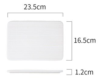 Rectangular Flat Plate Grilled Wings Pot pad Coaster Lunch Box Dishes Bowl Food Container Container Dinner Plates Food Plate: c