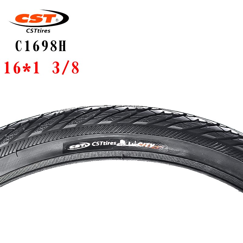 CST – pneus de vélo pliant à petites roues 16x1, pour pneus extérieurs de 34 à 3/8 de 16 pouces, C1698 60TPI, BMX, 349