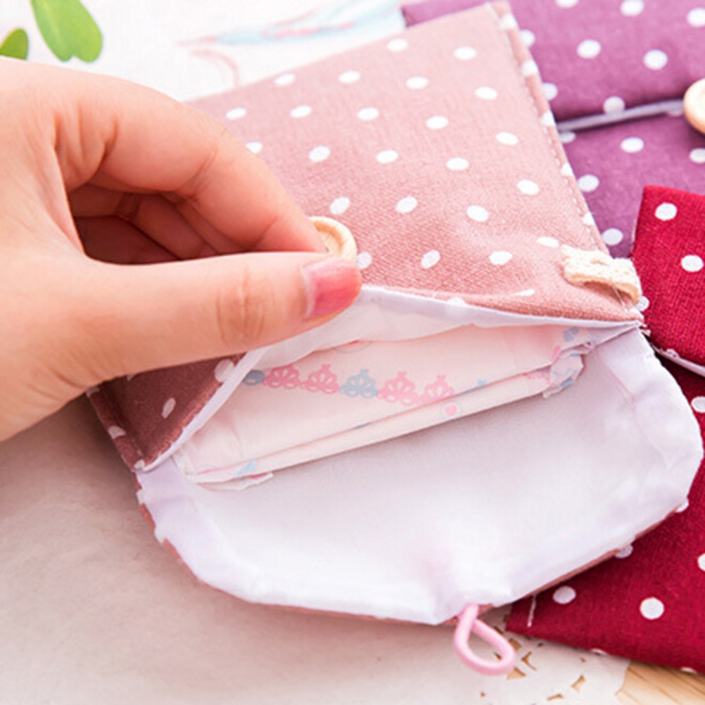 1 Pza de para la higiene femenina Paquete de compresas sanitarias para niñas estuche para niñas bolsa de almacenamiento pequeño