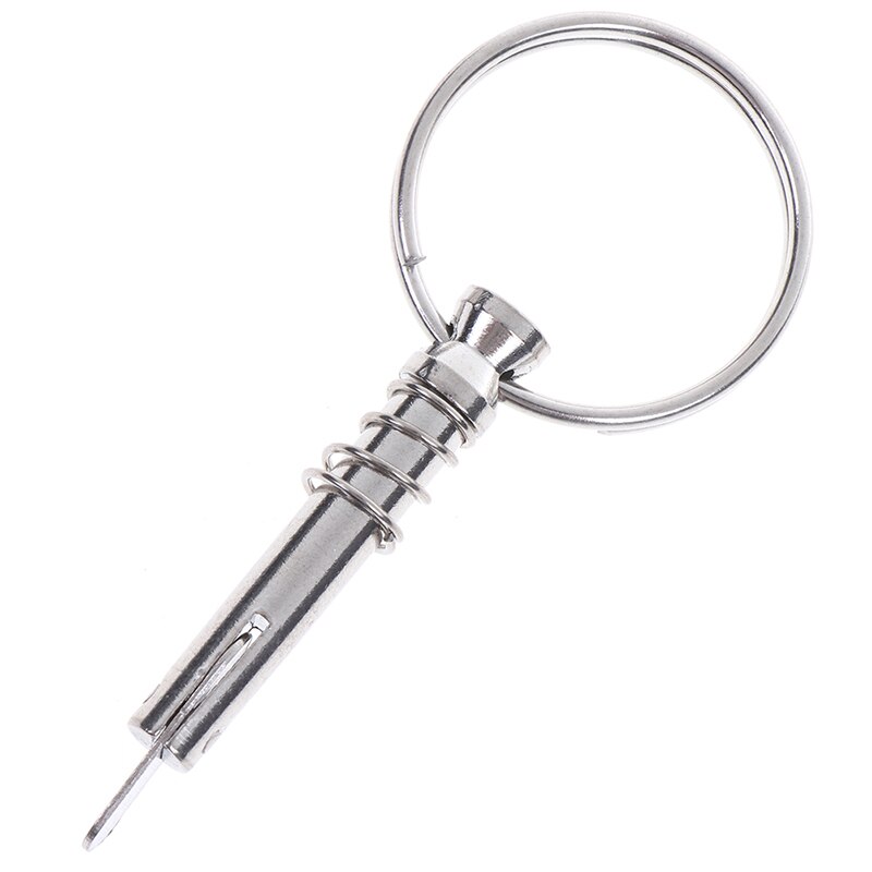 1pc 6.3mm Stainless Steel Quick Release Pin Ring For Boat Top Deck Hinge Marine