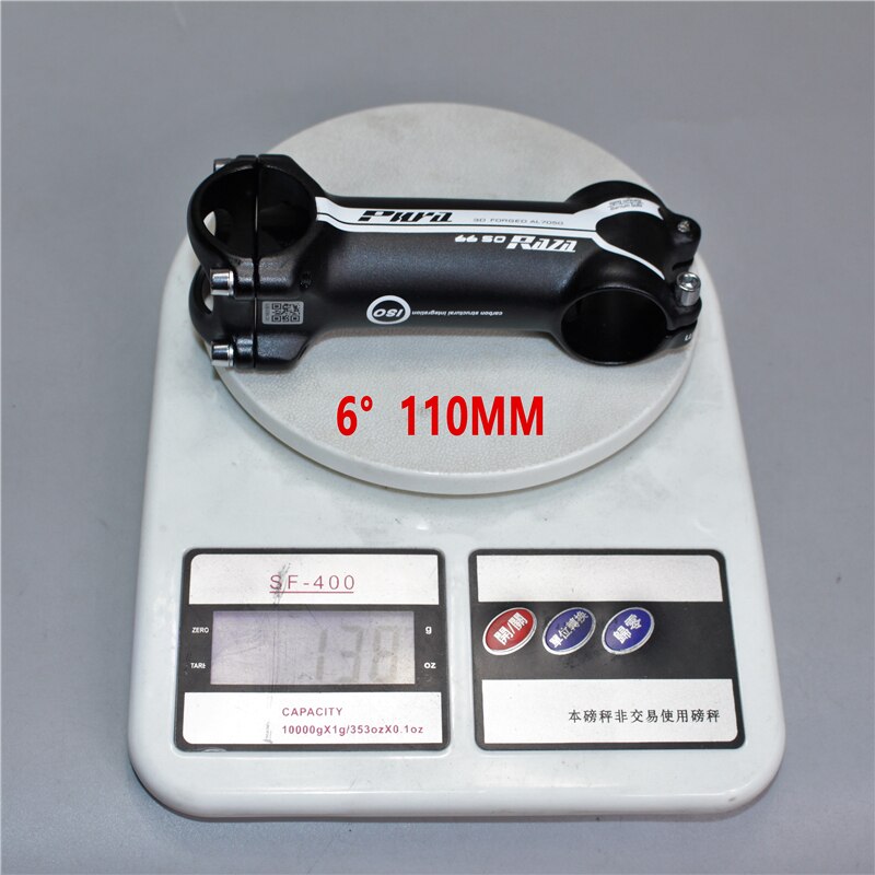 Puraraza biack legering 6 grader 17 grader mtb aluminiumslegering frempind mountainbike frempind landevejscykel frempind håndtag 28.6-31.8mm
