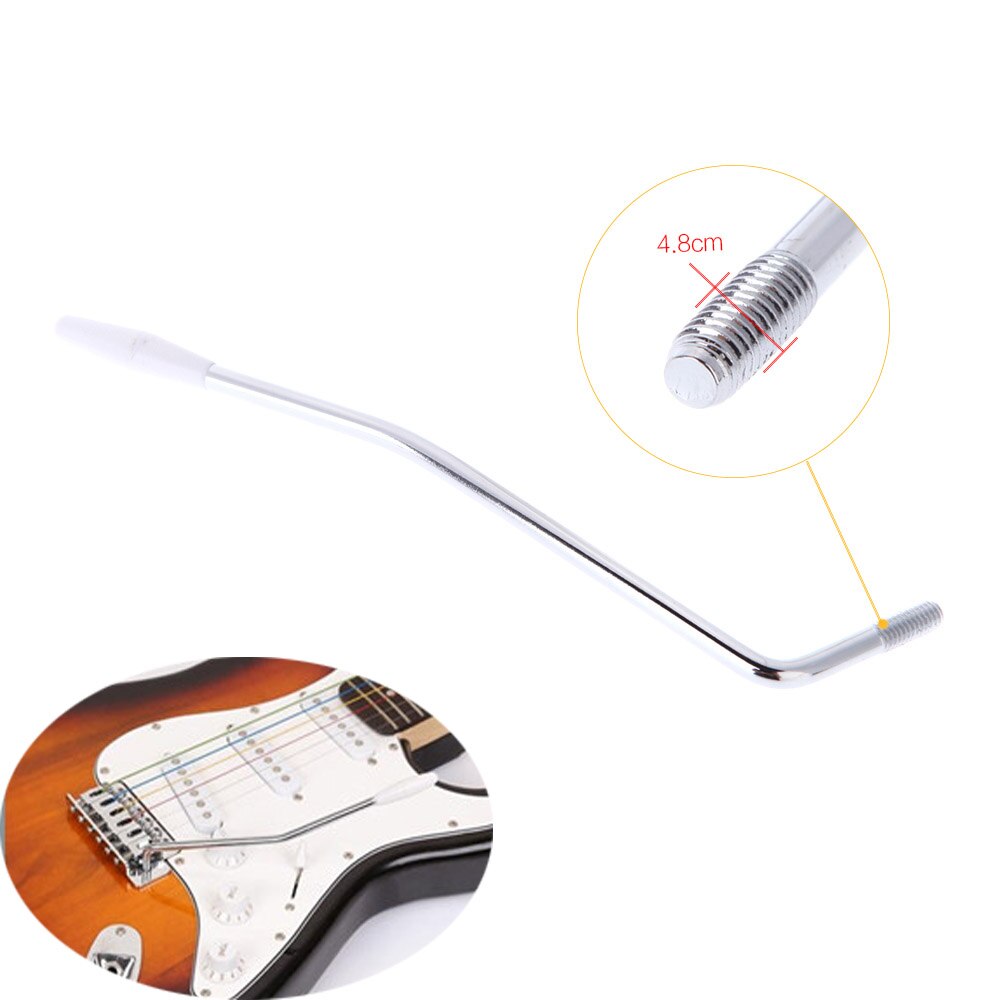 Guitar tremolo bar arm tremolo arm vibrato sølv forsyninger udstyr 5mm metal elektrisk guitar 1pc whammy bar arm