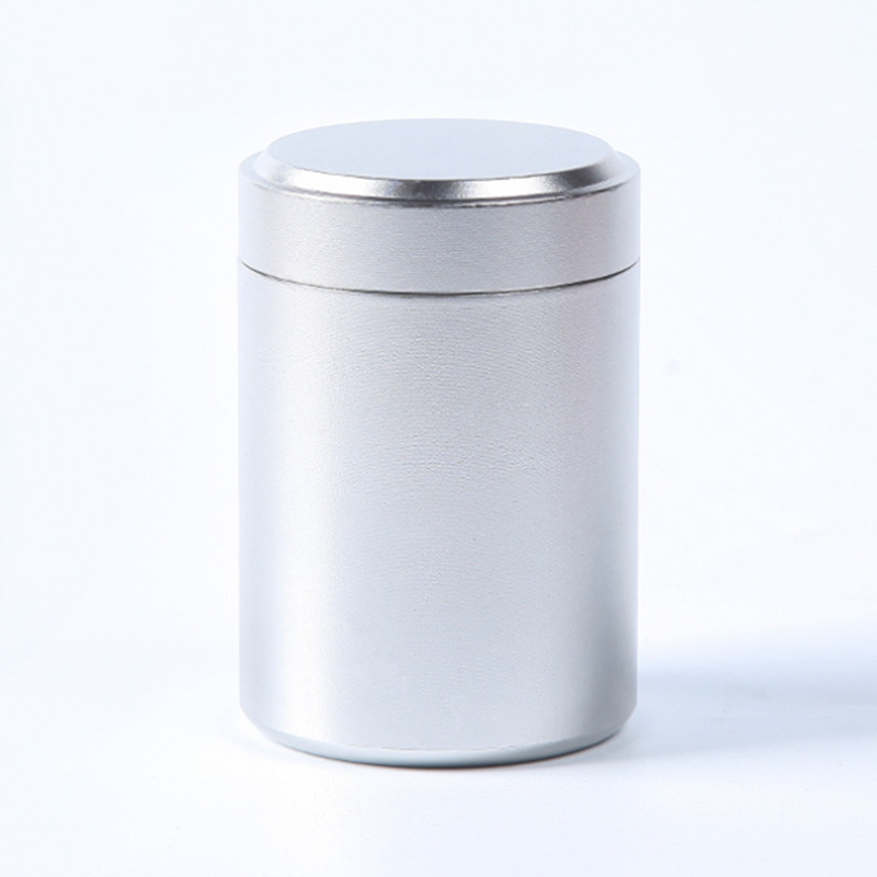 Podróż herbata Stash słoik hermetyczny zapach dowód metalowe zioło może przenośny pojemnik aluminium ziele Stash metal zapieczętowany Móc pojemnik na herbatę: srebro