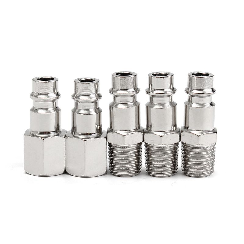 5Pcs 1/4" BSP Femal/Male Air Line Hose Coupler Connector Quick Release Fittings K1AE