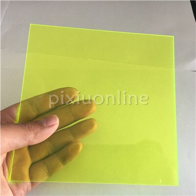 J583 15*15*0.23cm 7Colors Colorful Transparent Acr... – Vicedeal