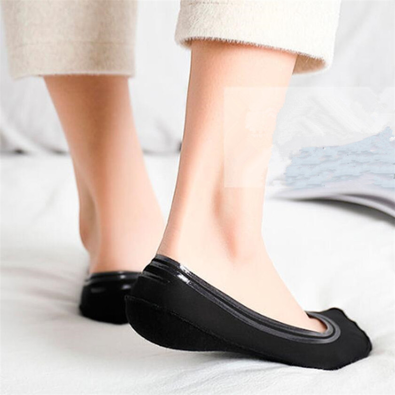3 Pairs Anti-slip Boat Socks for Women Summer Autumn Cute Candy Color Ice Silk Socks Invisible Low Cut Thin Ankle Socks