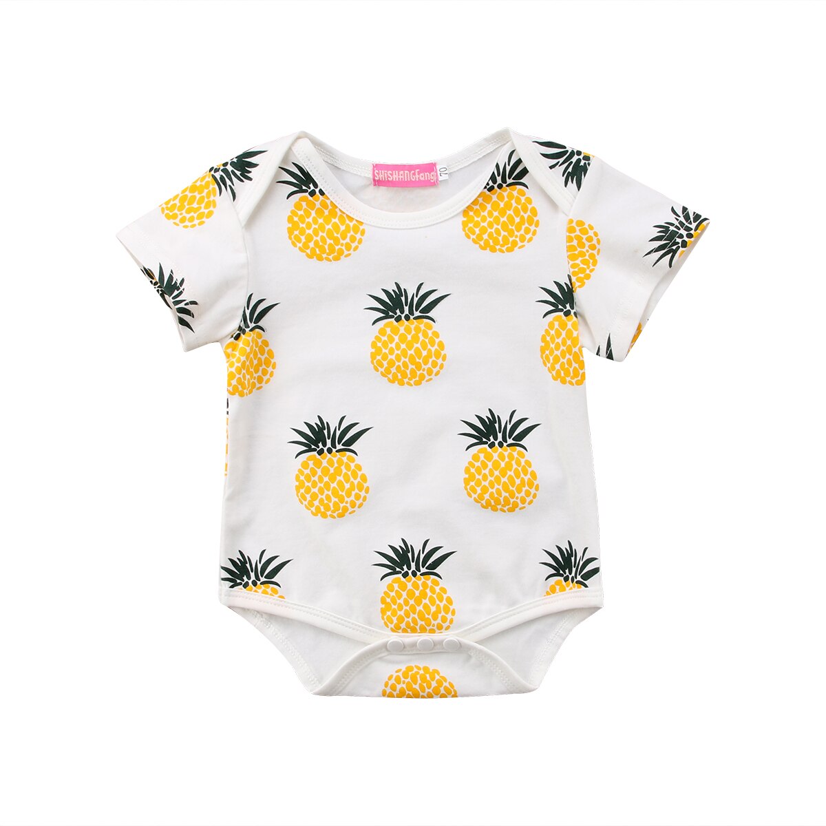 nette Neugeborene Baby Jungen Mädchen Baumwolle Karosserie Kurzarm Gesamt Outfits Sommer Kleidung 2-7Y: Gelb / 6-12 Monate