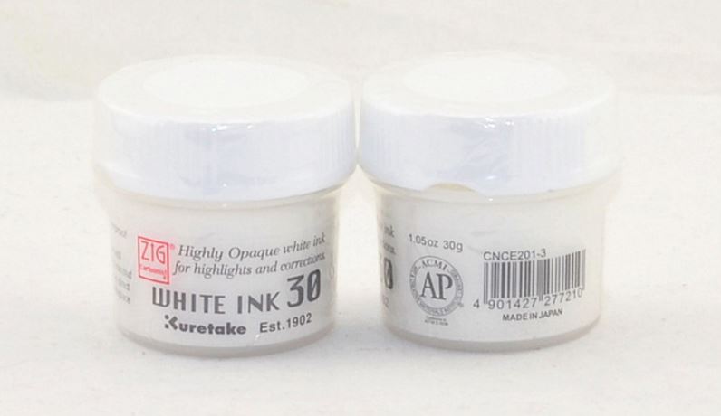 White Opacity Ink ZIG White Opaque Ink Kuretake Paint for Highlights... – Vicedeal