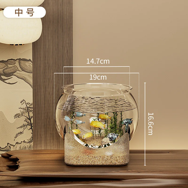 Bol à poisson en plastique robuste et Nicely Betta, petits aquariums pour petits poissons et Reptiles ornementaux, verre haute transparence, bonne vue