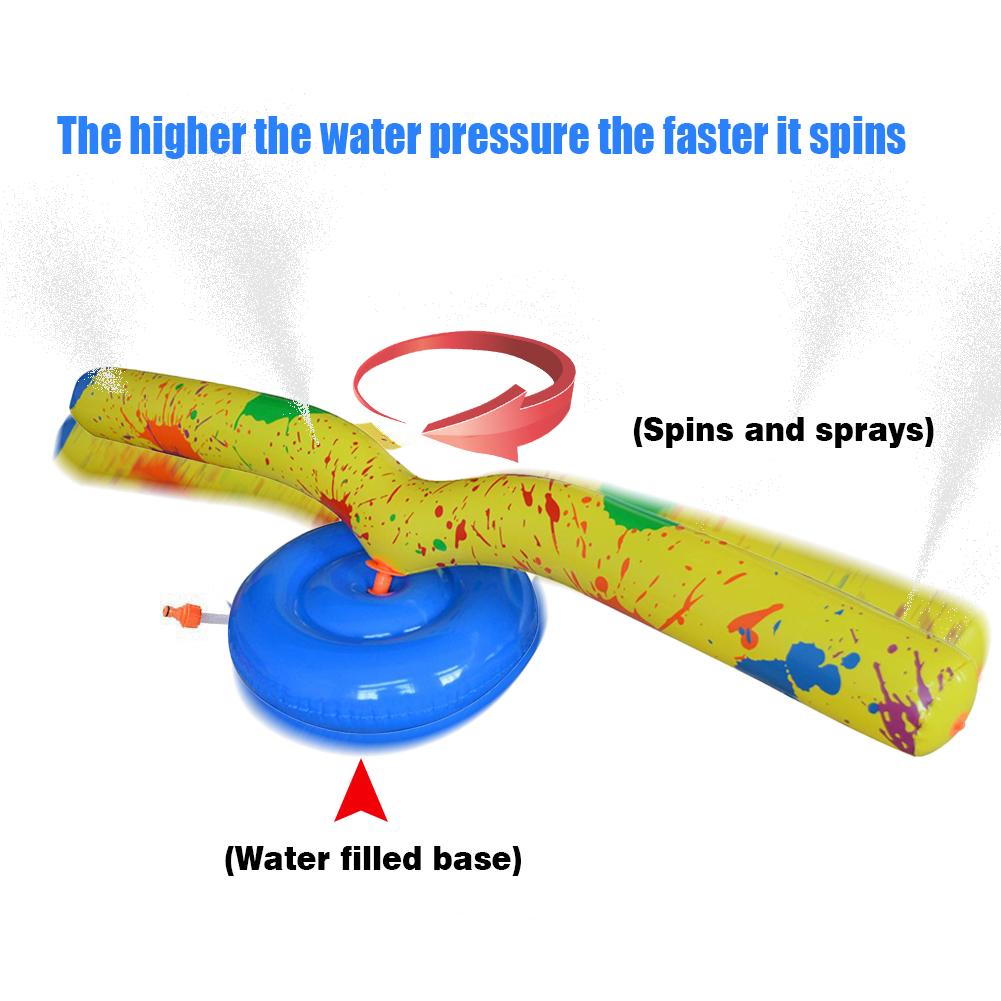 Art erwachsene 63-zoll freundlicher Wasser Sprinkler Spielzeug Party Ich bin Freien Aufblasbare Wasser sprühen Spielzeug Sprinkler für Jungen Mädchen