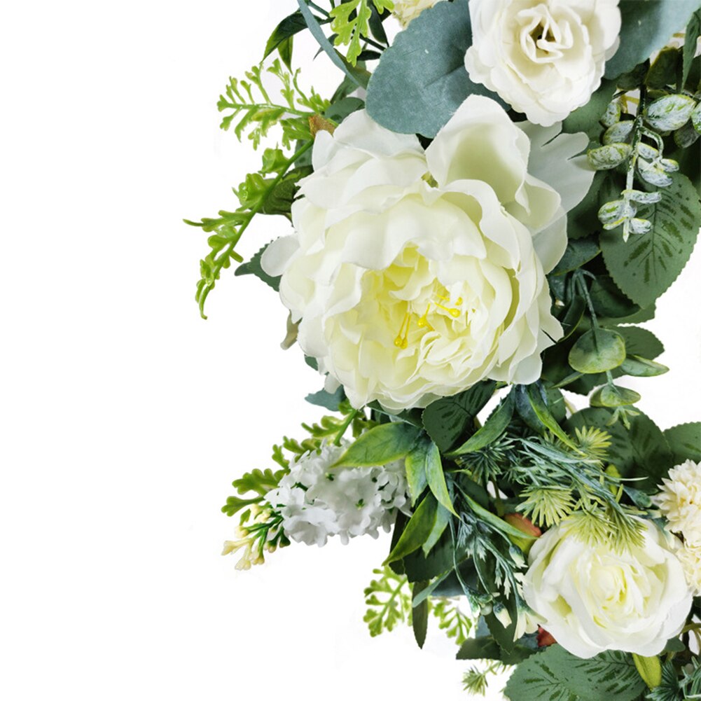 Artificial Wreath Forest Style Wedding Party Wall Decorative Flower Wreath Window Door Hanging Wreath Photographic props