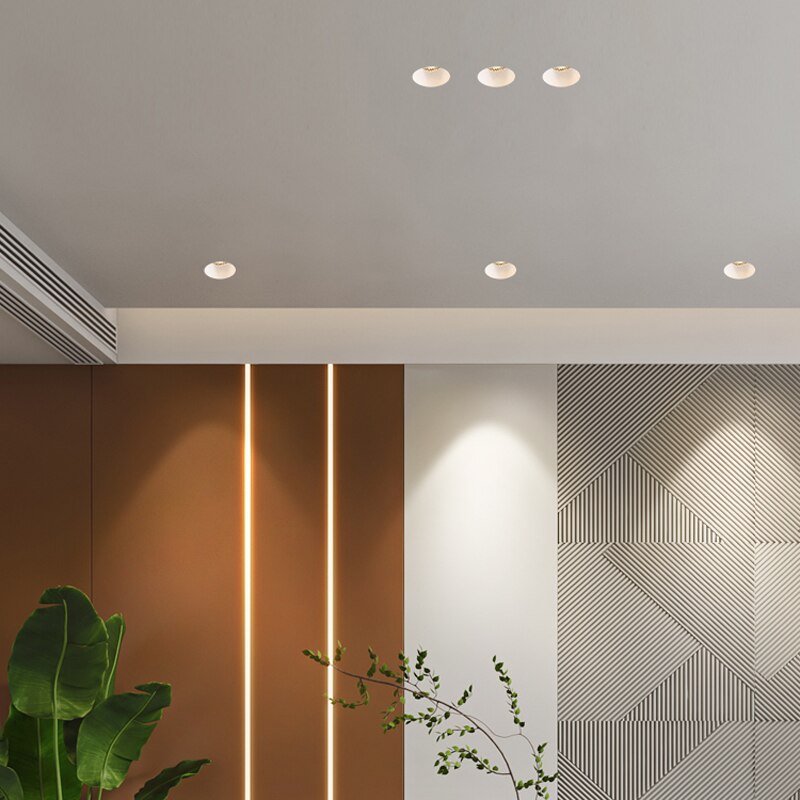 BRGT-foco LED sin marco, lámpara de techo empotrada fácil de instalar, Sin borde, estilo doméstico para sala de estar, iluminación de galería