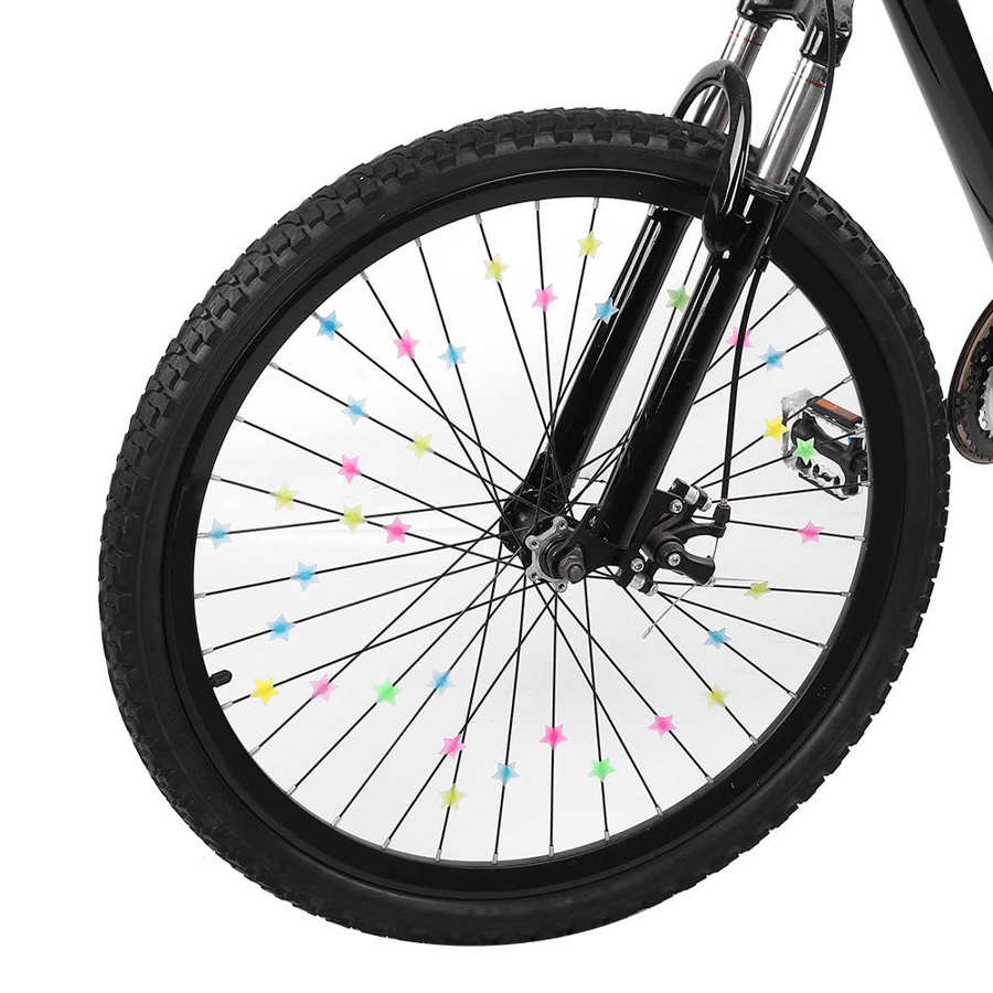 36/26 stuks fiets spaak kralen gekleurde kinderen plastic fiets wiel spaak kralen clips fiets spaak decoratie