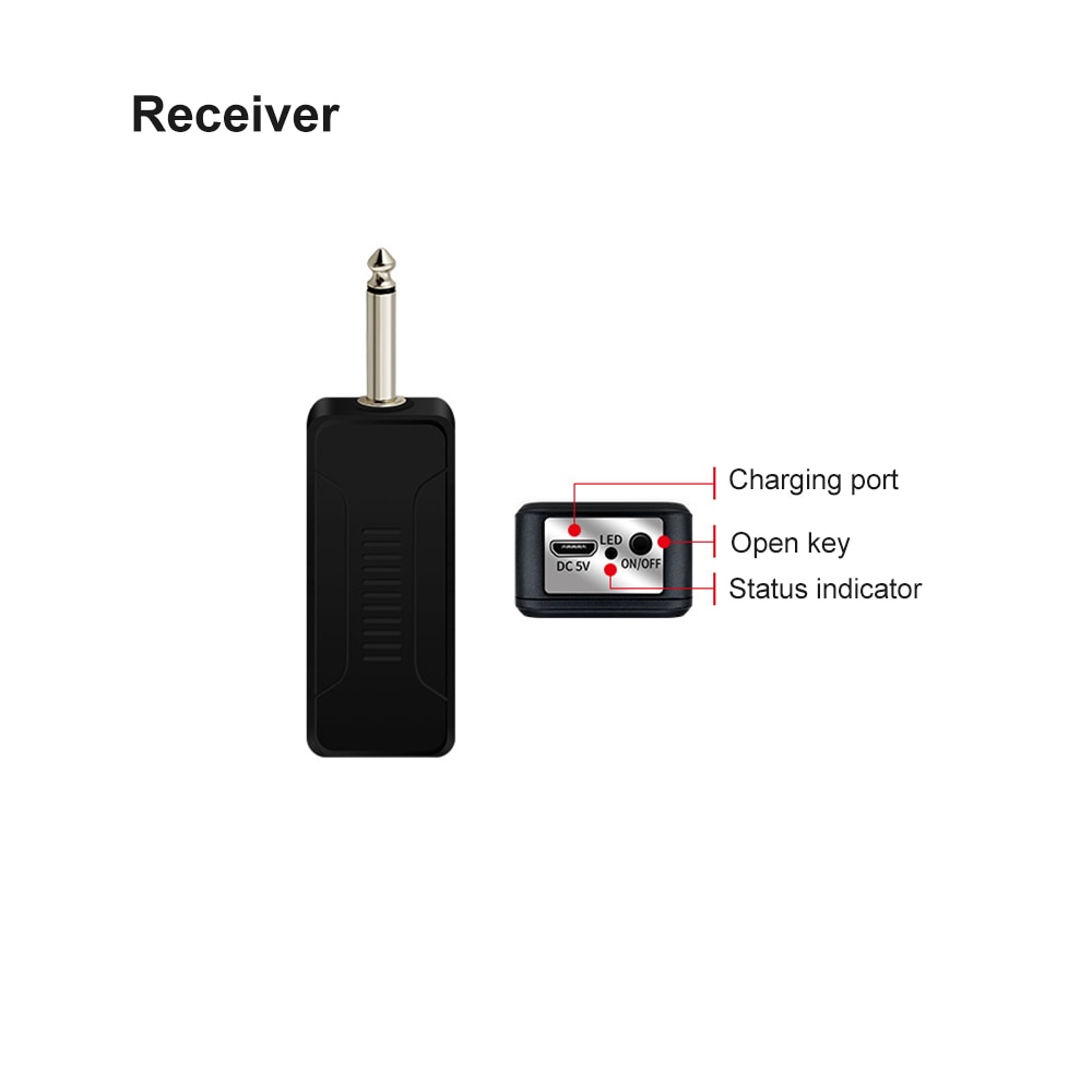 Head-mounted UHF Wireless Microphone One Drag Two Anti-interference Wireless MIC Transmitter Receiver Outdoor Performance Mic