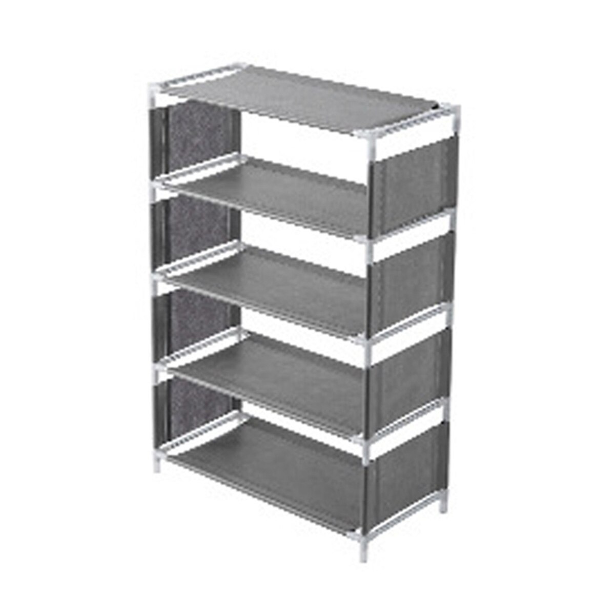 3/4/5 Layers Shoe Rack Assemble Shoes Shelf Simple Hallway Cabinet Organizer Holder Storage Solid Stand Shelves Shoe Home DIY: 5 Layers Gray