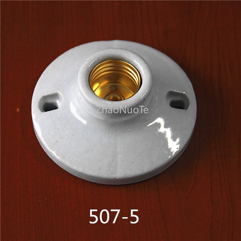 2 stk lampeholder lampe  e27 kobberskruer keramisk pære base flad mund 250 v 4a høj effekt belysning base