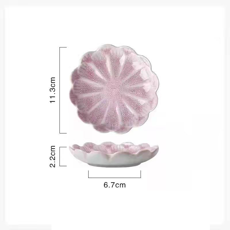 Keramisk tallrik retro ugnsglasyr japansk sås multifunktionell förvaringsbricka mini dippning sashimi sushi sojarätter hem snackstallrik: Vit