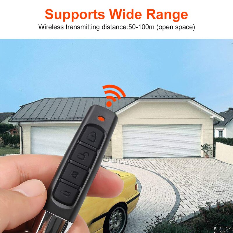 433 mhz kloon afstandsbediening elektrische kopie controller mini draadloze zender schakelaar 4 knoppen garagepoort deur sleutel
