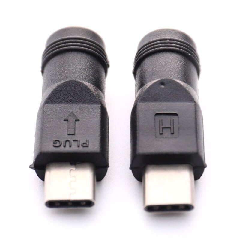 1Pc DC Power Adapter Connector Type-C USB Male To 5.5x2.1mm Female Jack Converter For Laptop Notebook PC Computer Phone Adapters