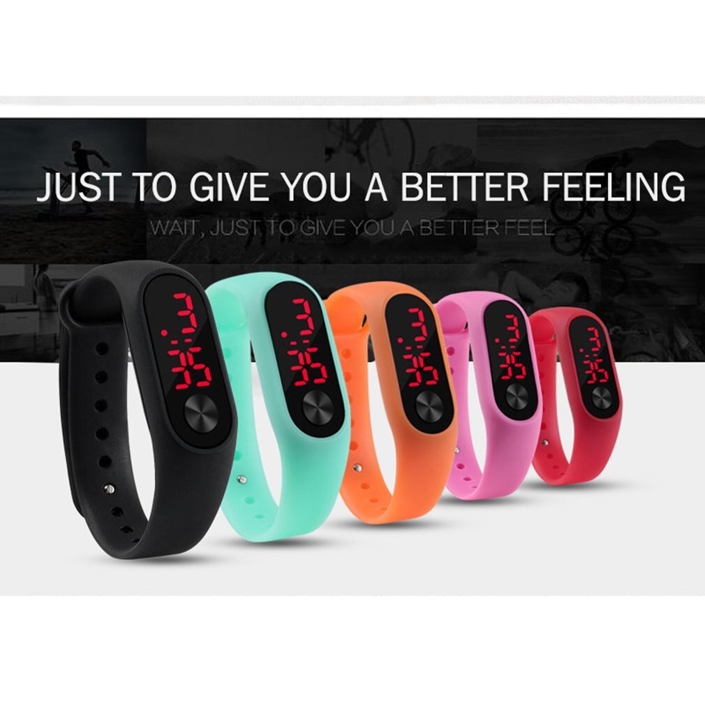 Carlota Casual Sport Armband Snoep Kleur Digitale Led Elektronische Horloges Voor Kinderen Zachte Siliconen Horlogeband Voor Kids