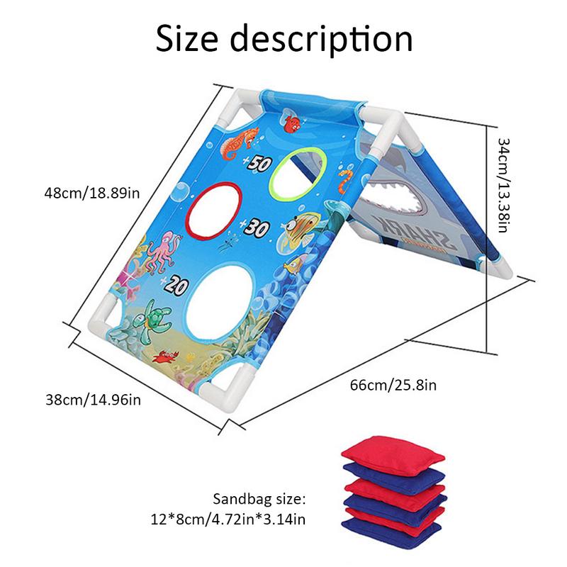 Spaß Sandsäcke Spiel einstellen Sport Sandsack Bord 1 einstellen Cornhole Bretter Mit 6 Bohne Taschen freundlicher Sport Spielzeug Werfen Spiel mit Eltern