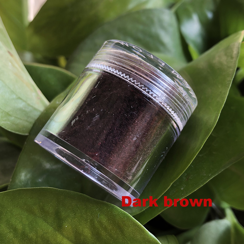 Accesorios para uñas 3D con purpurina de terciopelo, 20 colores, maquillaje para manicura suave, vellosidad: Dark Brown 18