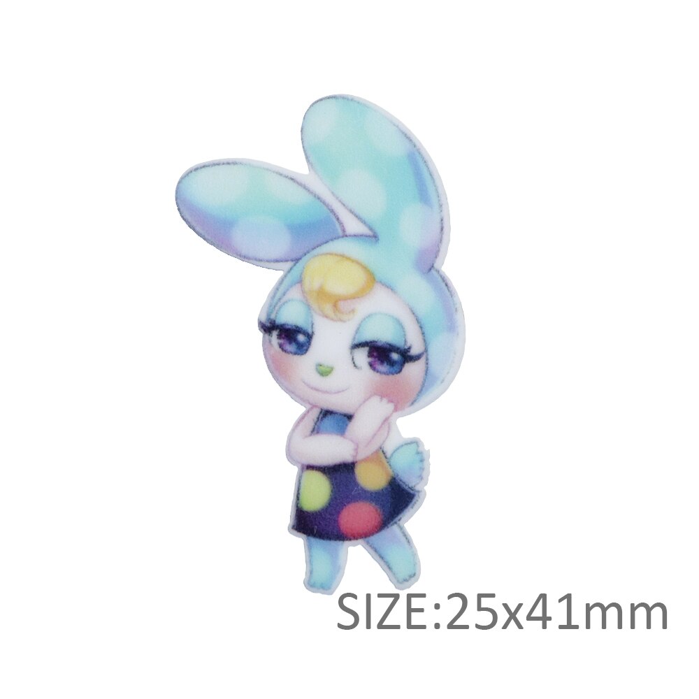 Cute Animal Acrylic Flatback Planar Resin Pack,Hair Bows Decoration Resins,Crafts Suppliers,Resin Embellishment,1Yc13391: 1109004001