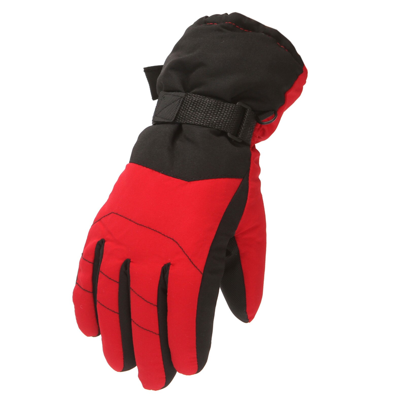 Winter Handschoenen Voor Kids Jongens Meisjes Snowboots Winddicht Wanten Buitensporten Skiën: Red