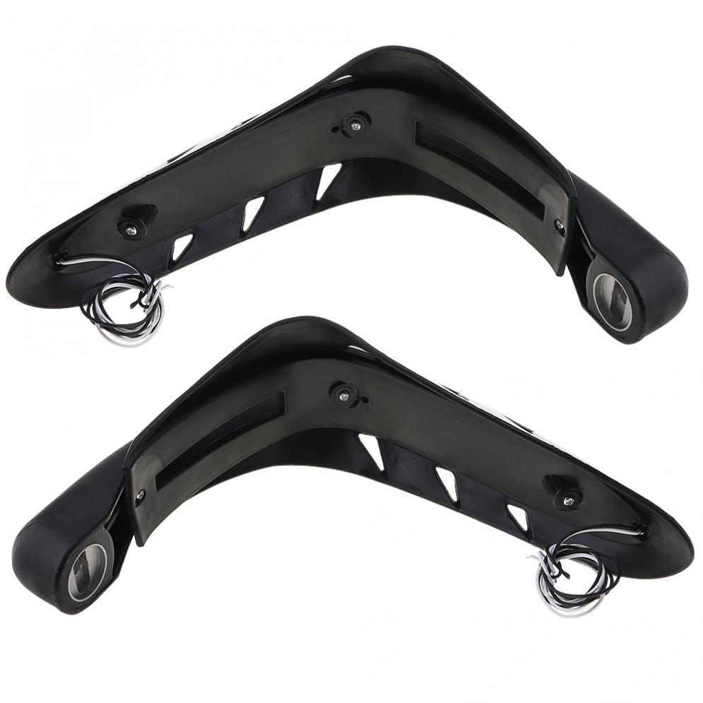 1 Pair Plastic Motorcycle Hand Guards Motocross Dirtbike Handguards Handlebar Guards with LED Light for 22MM Handlebars