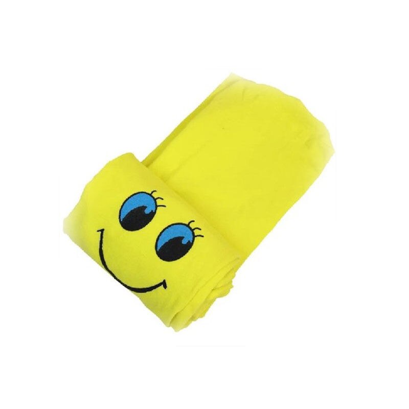 Emmababy piger tights strømper sødt smil ansigt baby piger strømpe danse børn strømpebukser bukser strømpebukser: Gul