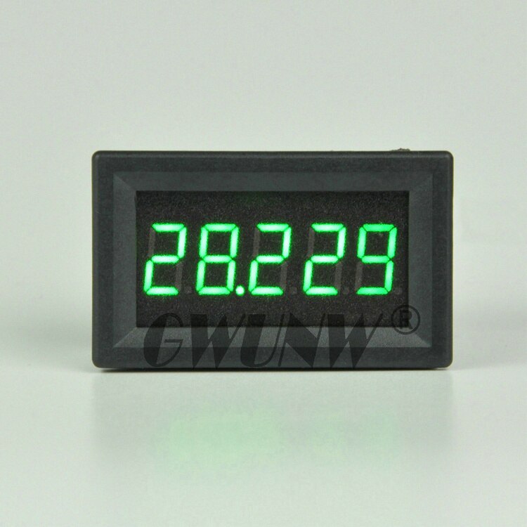 GWUNW BY536V DC 0-50.000V(50V)Voltage Tester Meter digital voltmeter 5 bit high precision 0.36 inch: Green