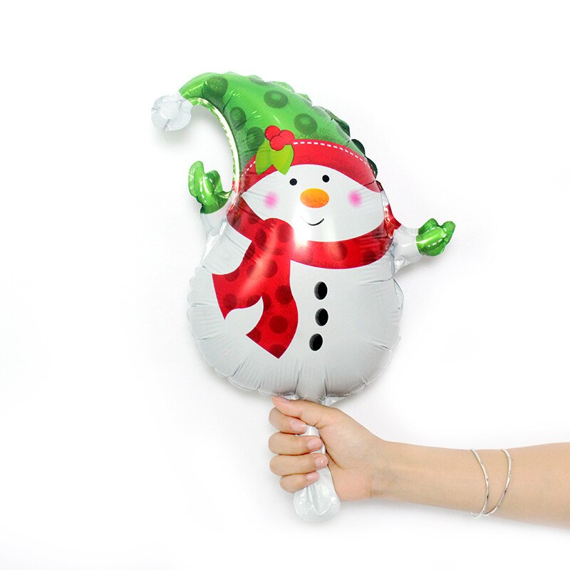 6Pcs/Set Cartoon Cute Christmas Theme Aluminium Foil Balloon Toys Santa Claus Elk Socks Penguin Bear Party Decoration Toys