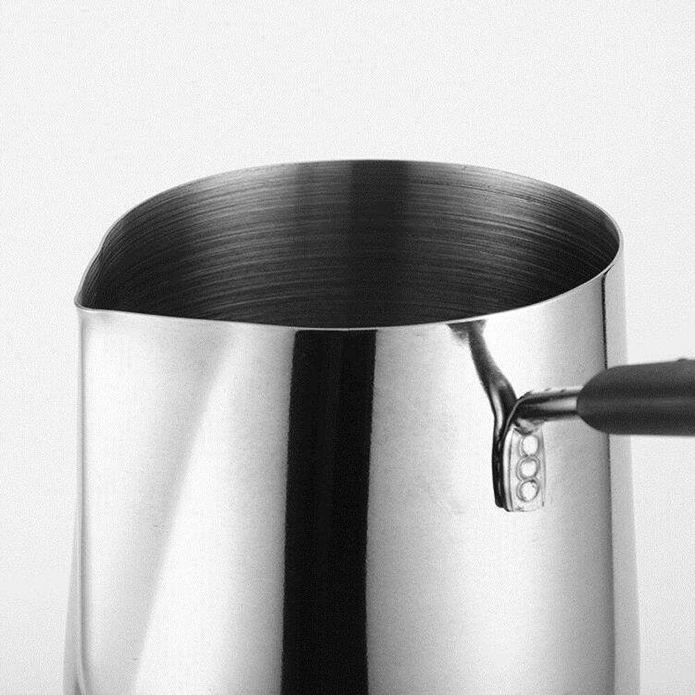 Rostfritt stål handtag vax smältdegel gör det själv ljus tvål smältgryta doftvax smälter metall kaffe toroid kanna latte kanna