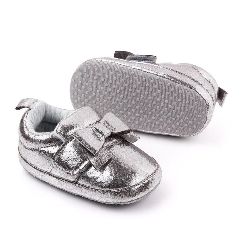Herfst Baby Meisjes Schoenen Strik Prinses Stijl Anti-Slip Peuter Zachte Zolen Casual Eerste Walking Schoen Voor Baby/