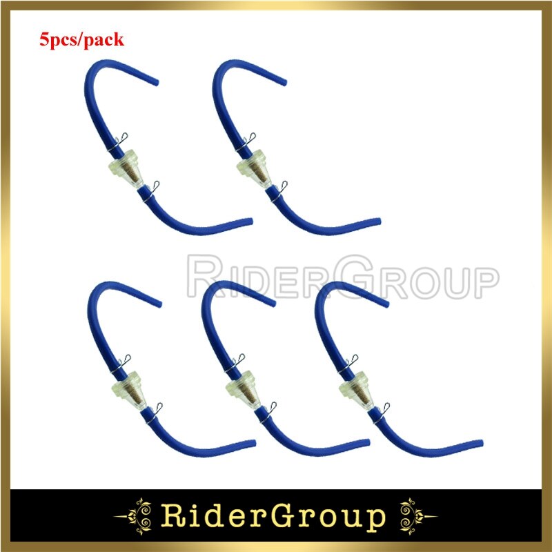 380mm paliwa urządzenie do czyszczenia filtrów rura wąż linia do atv quad Pit motor terenowy gokart Buggy: Blue 5pcs