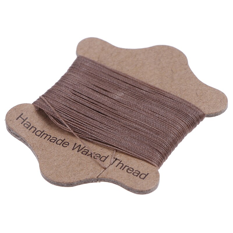 - 20/Roll DIY Handmade Flat Waxed Sew Wax Line Thread Cord Hand Stitching For Leather Sewing Thread Sewing Craft Tool: DN