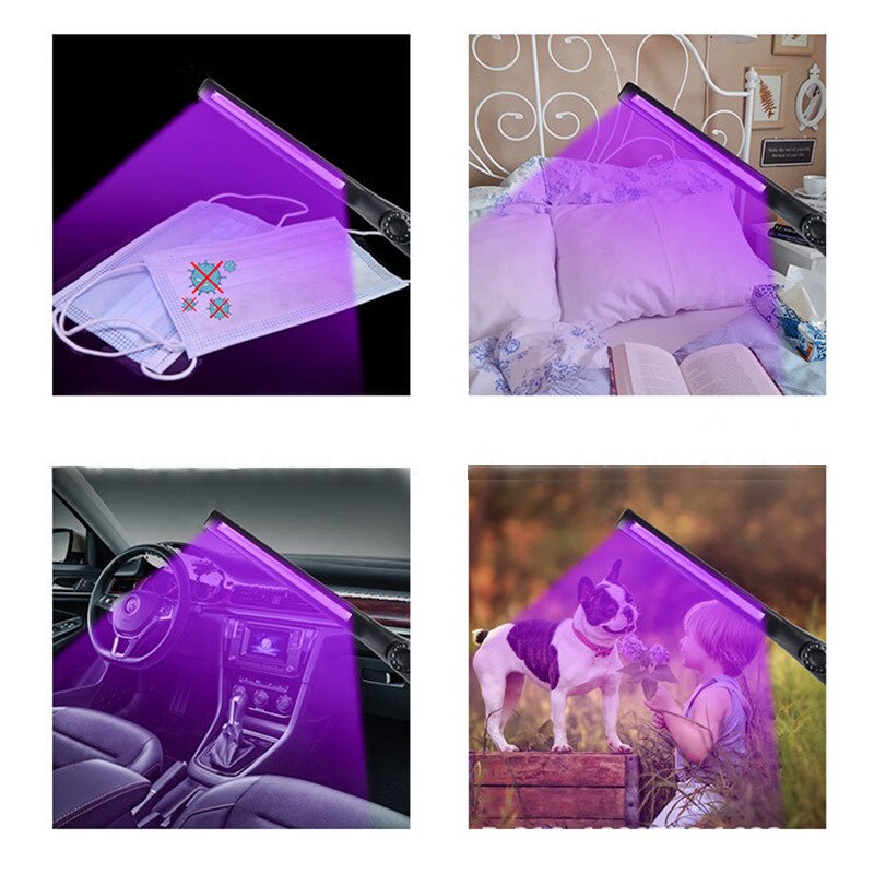 Household UVC Disinfection Stick LED Sterilizer Wand UV Germicidal Lamp Germs Bacteria Killer Disinfection Light