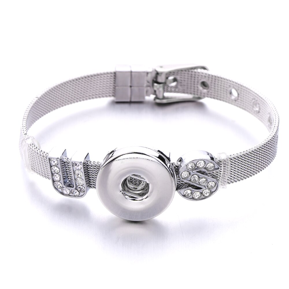 Verschillende Stijlen 20Mm 18Mm Drukknoop Bangle Diy Sieraden XH4007: S197