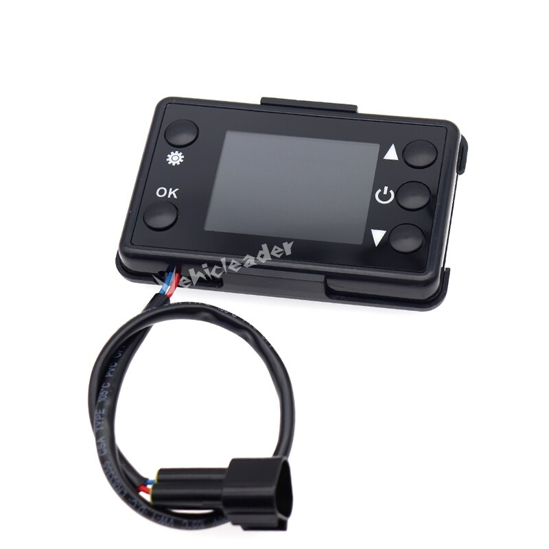 Calefacción estacionaria para motores diésel, calentador de aire de 12V/24V con interruptor de pantalla LCD y 4 botones, mando a distancia, Kit de Control: LCD Monitor
