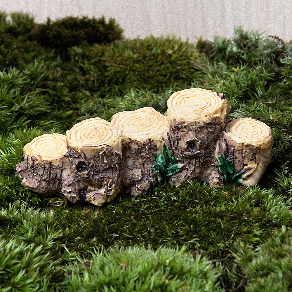 Tree Stump Miniature Fairy Figurines Resin Bonsai Micro Landscape DIY Crafts Fairy Garden Miniatures Decoration