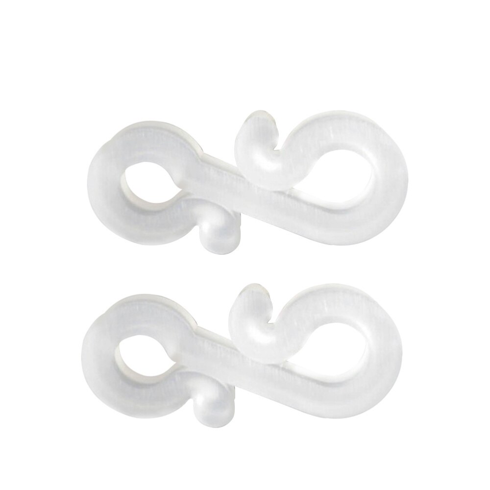 48 Stuks S Plastic Kerst Hange Witte Decoratieve Outdoor Gutter Haken Clips Voor Fee Touw String: Default Title