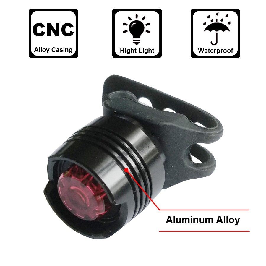 Newboler Multi Verlichting Modes Fietslicht Waterdichte Led Fiets Licht Flash Staart Achter Fiets Verlichting Voor Bergen Bike Zadelpen