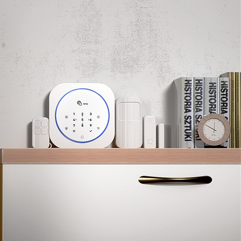 Wireless GSM Home Security Alarm System With Touch APP RFID SMS Voice Auto Dial PIR Motion Detect Sensor Burglar Intruder Alarm