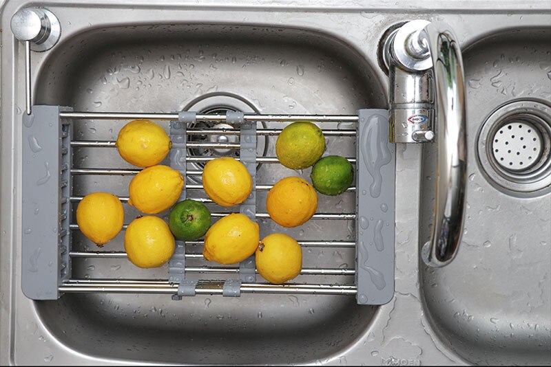 Odpływ zlewu kuchennego kosz spustowy stojak ze stali nierdzewnej basen zlew zlew sztućce opróżniony kosz wody chowany zlew teleskopowy