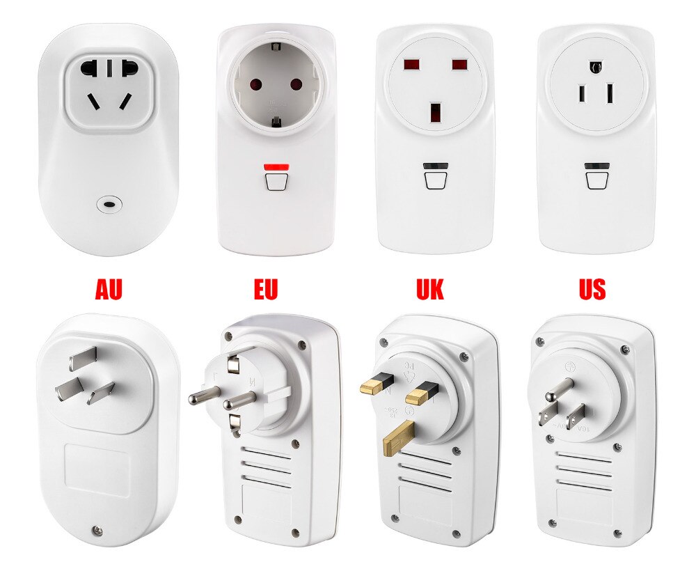 1PC G90B Plus APP Control Smart Wireless Socket EU/AU/US/UK Adapter Switch Plug Outlet for G90B Plus Wifi GSM Alarm System